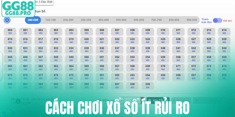 Cách chơi xổ số ít rủi ro nhất